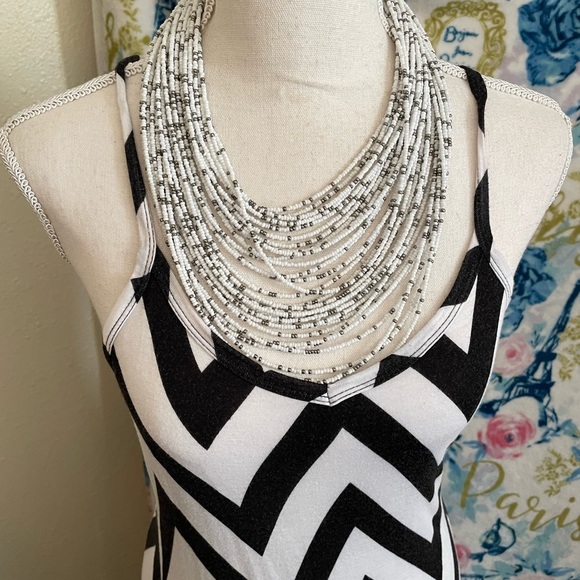Long black and white maxi!! Like new! - Picture 3 of 5